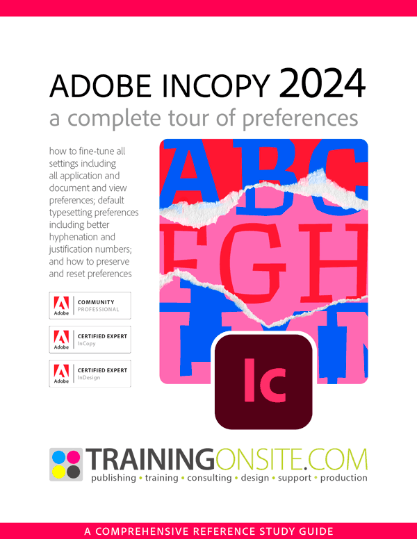 Adobe InCopy 2024 a complete tour of preferences