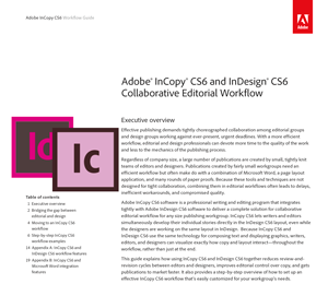 InCopy CS6 Workflow Overview