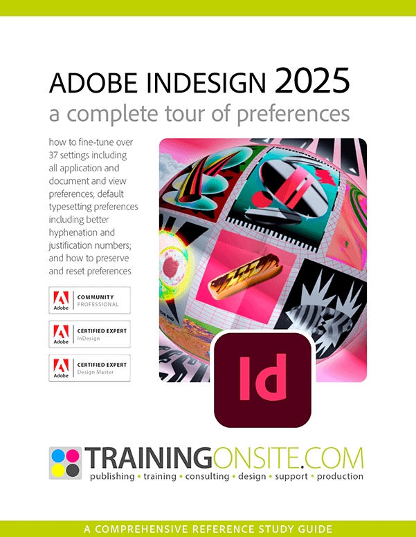 InDesign 2025 tour preferences