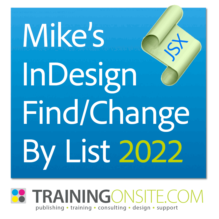 Mikes Find Change By List 2022